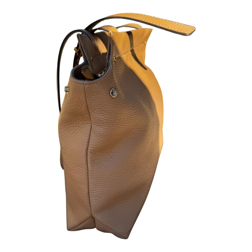 Giani Chiarini Matilde Italian Leather Tote Cognac Camel $385 Retail - Picture 12 of 14